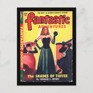 Fantastic Adventures v12 n06 (Jun 1950)_Pulp Art Postcard