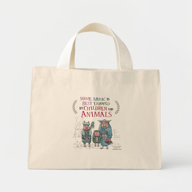 Fantastic Animal Band Mini Mini Tote Bag (Front)