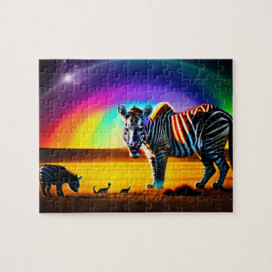 Fantastic Animal Zebra Tiger Jigsaw Puzzle