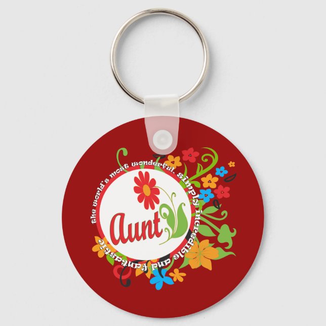Fantastic Aunt Key Ring (Front)