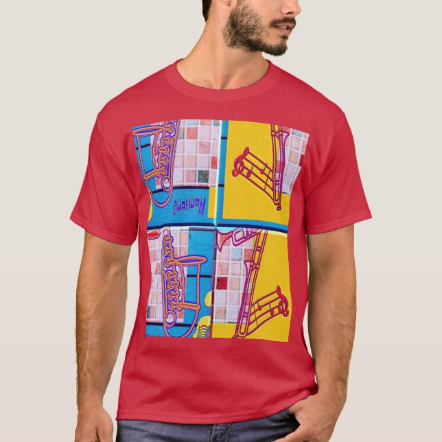 Fantastic Bauhaus Jazz Orchestra Music Notes Fanta T-Shirt (Front)