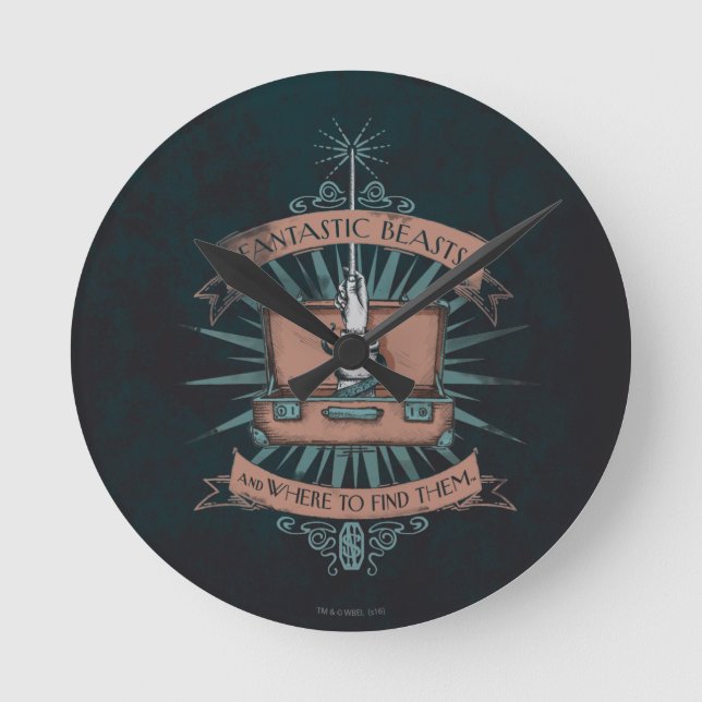 FANTASTIC BEASTS AND WHERE TO FIND THEM™ Briefcase Round Clock (Front)