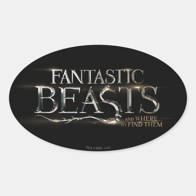 FANTASTIC BEASTS AND WHERE TO FIND THEM™ Logo Oval Sticker (Front)