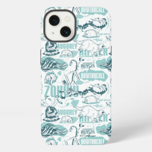 Fantastic Beasts Blue Pattern iPhone 13 Case
