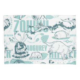 Fantastic Beasts Blue Pattern Pillowcase