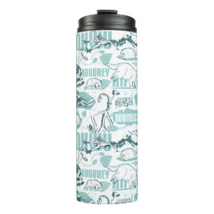 Fantastic Beasts Blue Pattern Thermal Tumbler