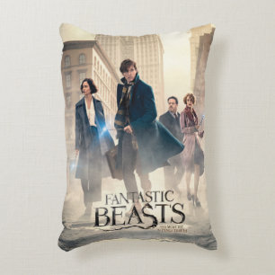 Fantastic Beasts City Fog Poster Decorative Cushion