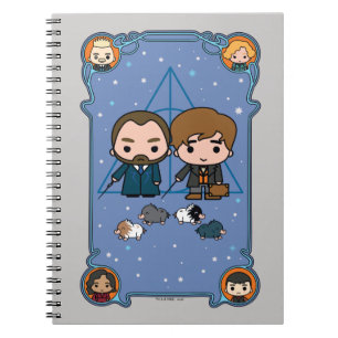 Fantastic Beasts   Dumbledore & Newt Cartoon Notebook