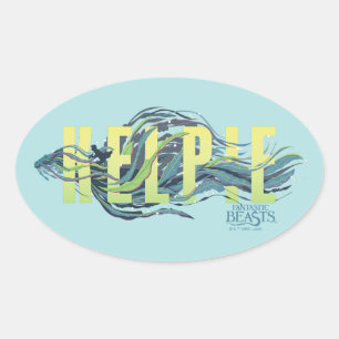 Fantastic Beasts Kelpie Oval Sticker