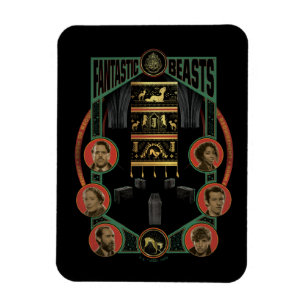 Fantastic Beasts Room of Requirement Graphic Magnet