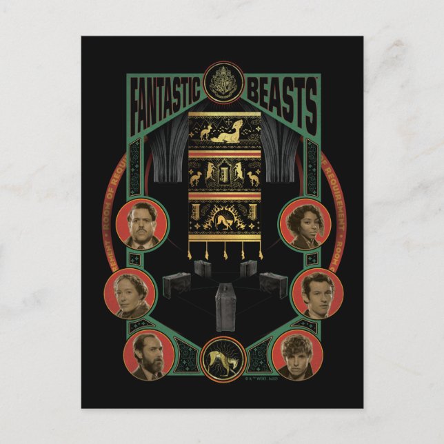 Fantastic Beasts Room of Requirement Graphic Postcard (Front)