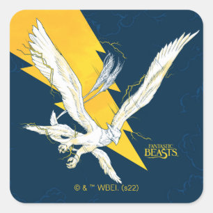Fantastic Beasts Thunderbird Square Sticker