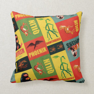 Fantastic Beasts Vintage Pattern Cushion