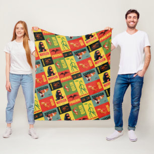 Fantastic Beasts Vintage Pattern Fleece Blanket