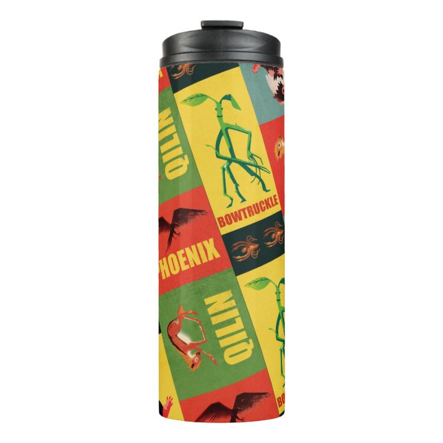 Fantastic Beasts Vintage Pattern Thermal Tumbler (Front)
