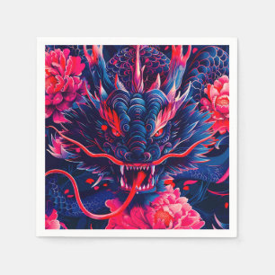 Fantastic Blossom Fury Dragon Napkin