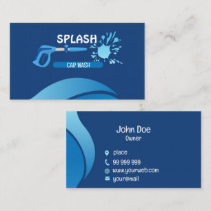 Fantastic car wash business card