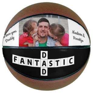 Fantastic Dad Best Ever Photo Fun Crossword Puzzle Basketball