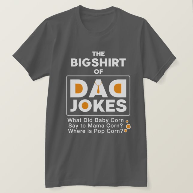 Fantastic Dad Jokes Design Text Typography T-Shirt (Design Front)