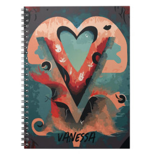 Fantastic Dream and the Letter V Notebook