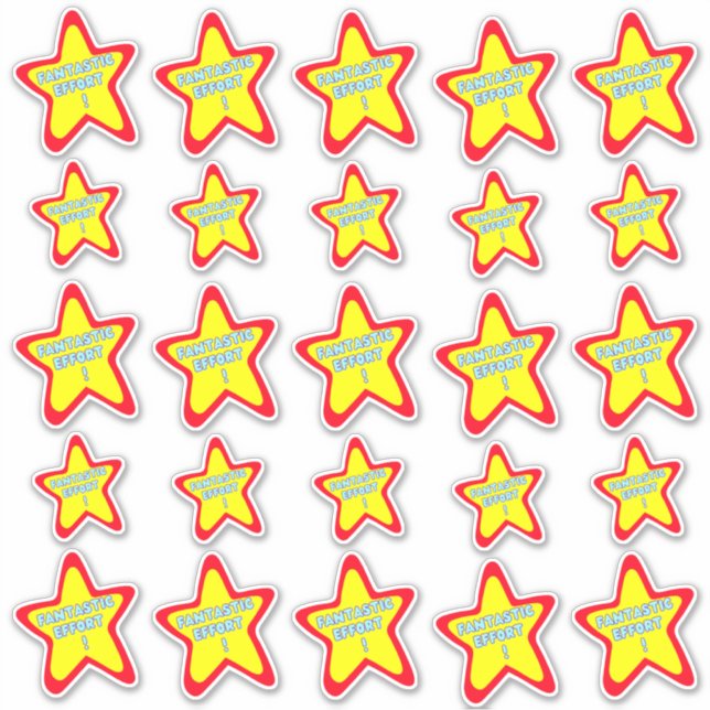 Fantastic Effort Fun Reward Teacher Stickers Pack (Front)
