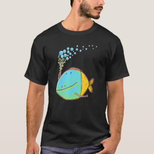 Fantastic Fabulous Colourful Fish With Bubbles T-Shirt