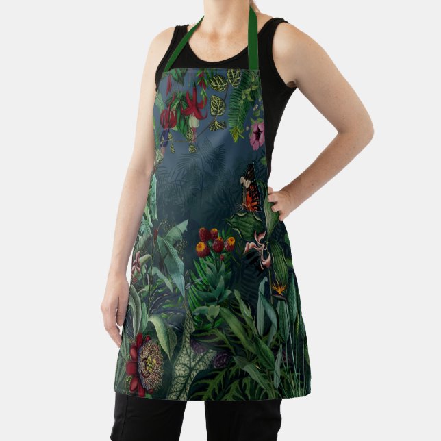 Fantastic Fabulous Midnight Rainforest Apron (Insitu)