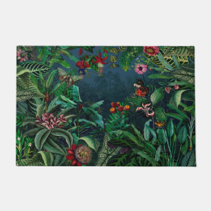 Fantastic Fabulous Midnight Rainforest Doormat