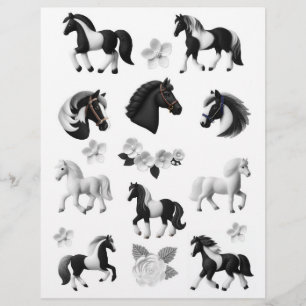 Fantastic Felt Horse & Flower Illustrations