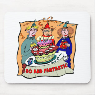 Fantastic Fifty 50th Birthday Gifts Mouse Mat