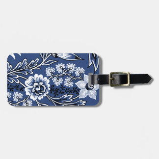 Fantastic Flowers (Blue) Fine Art Luggage Tag