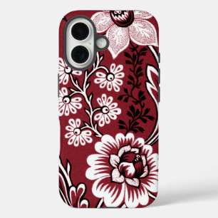 Fantastic Flowers (Maroon) Fine Art iPhone 16 Case