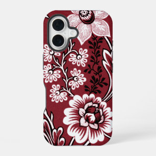 Fantastic Flowers (Maroon) Fine Art iPhone 16 Case