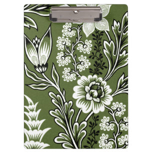 Fantastic Flowers (Olive) Fine Art Clipboard
