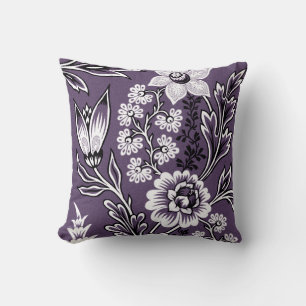 Fantastic Flowers (Plum) Fine Art Cushion