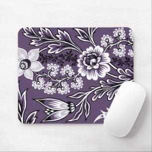 Fantastic Flowers (Plum) Fine Art Mouse Mat