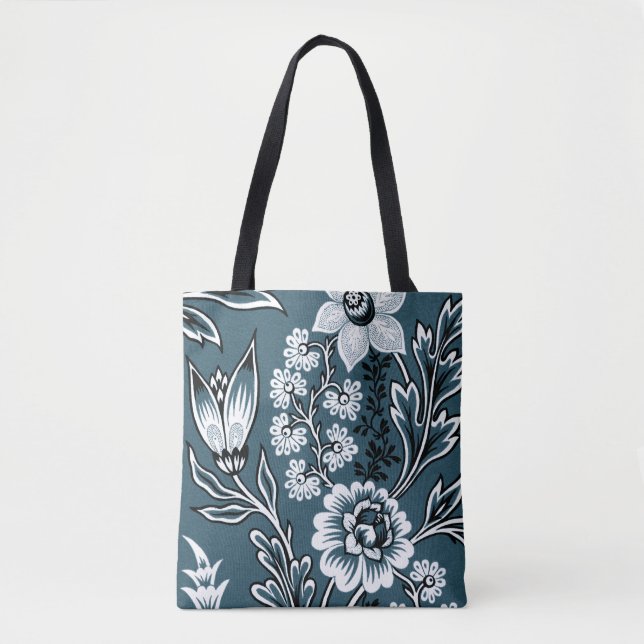 Fantastic Flowers (Slate Teal) Fine Art Tote Bag (Front)