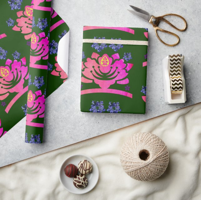 fantastic flowers wrapping paper (Crafts)