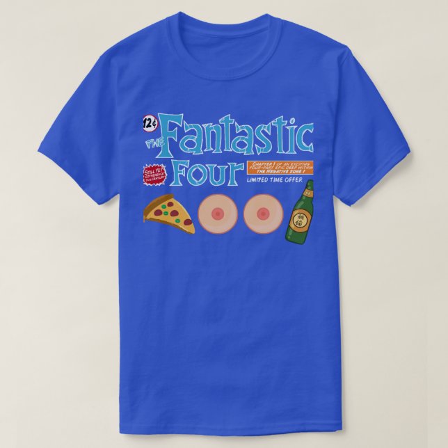 FANTASTIC FOUR in REAL LIFE T-Shirt (Design Front)