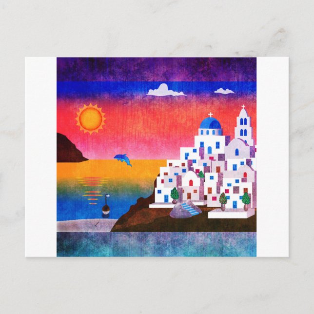 Fantastic Greek island Postcard (Front)