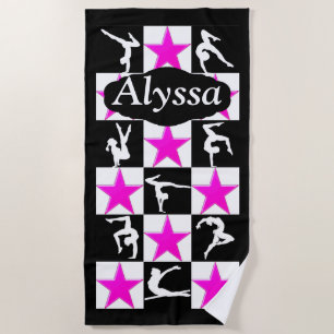 FANTASTIC GYMNASTICS PERSONALIZED BEACH TOWEL