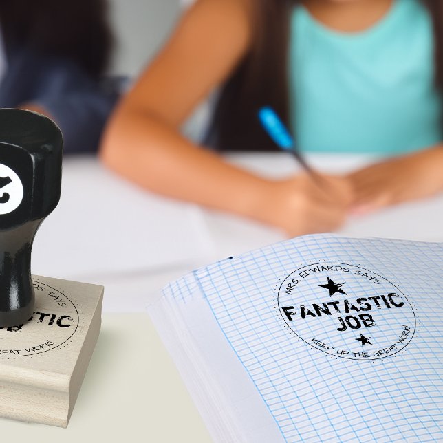 Fantastic Job Personalised Teachers Rubber Stamp (Fantastic Job Personalized Teachers Rubber Stamp)
