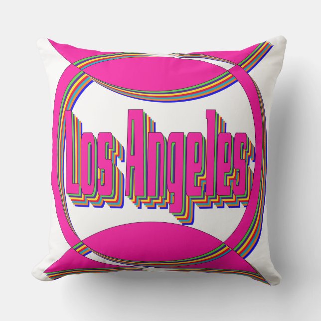 Fantastic Los Angeles 3 Pillow (Front)