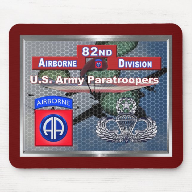 Fantastic Master Jump Wings 82nd Airborne Division Mouse Mat (Front)