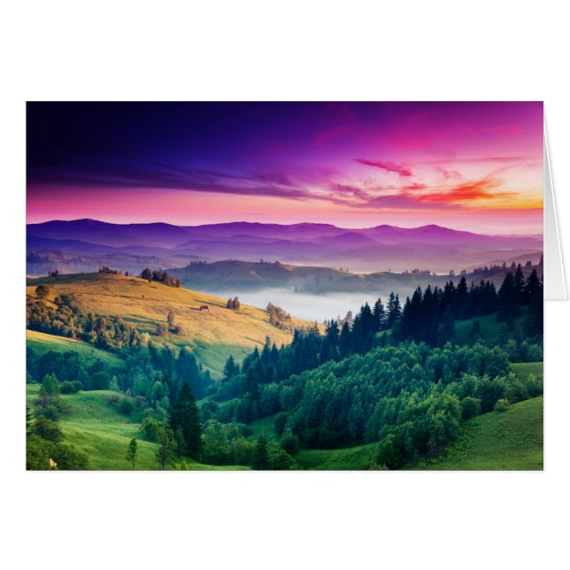 Fantastic Morning Mountain Landscape. Overcast (Front Horizontal)