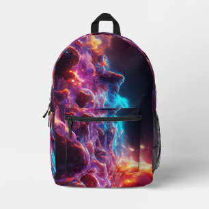 Fantastic Nebula Abstract Space 1 Printed Backpack