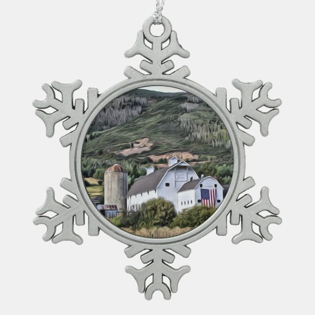 Fantastic Park City Snowflake Ornament (Front)