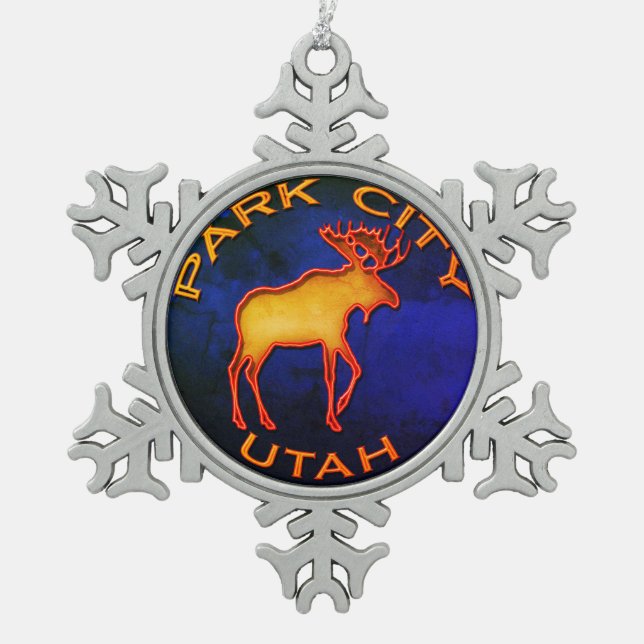 Fantastic Park City Snowflake Ornament (Front)