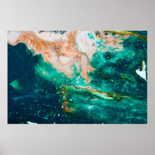 Fantastic Patterns of Colors and Paints abstract,b Poster