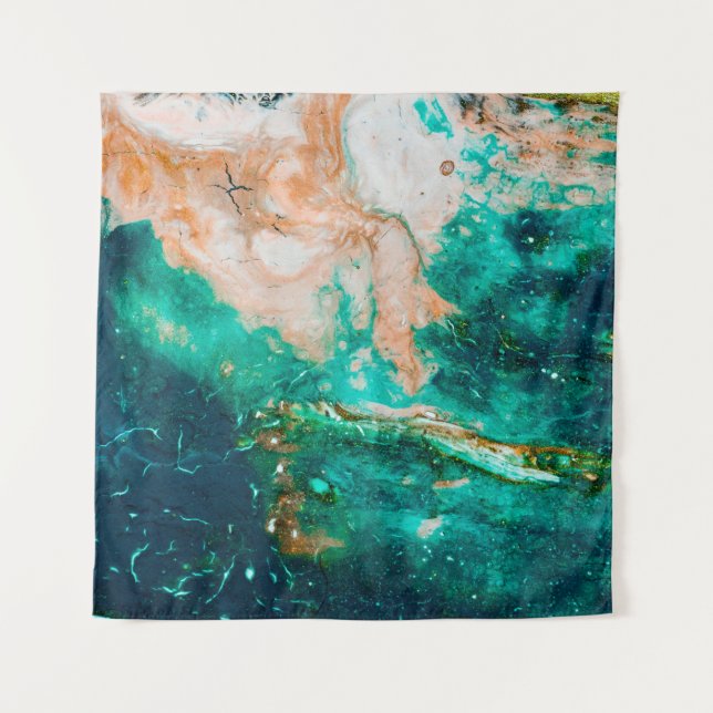 Fantastic Patterns of Colours and Paints abstract, Tapestry (Front)